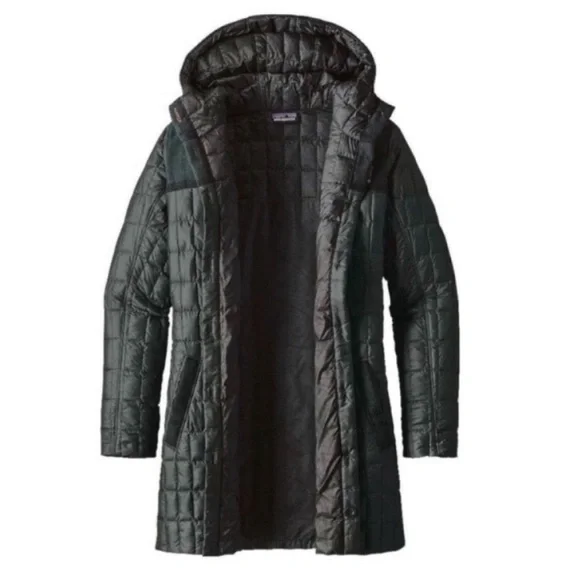 Patagonia Rare Recycled Down Hooded Coat Carbon
Green Medium - Picture 15 of 17